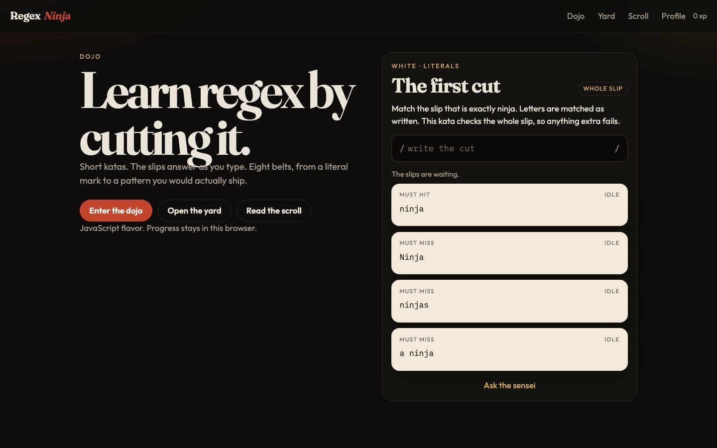 Regex Ninja screenshot